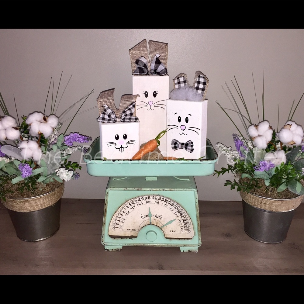Farmhouse Wooden Bunnies